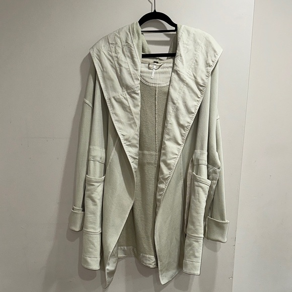 Free People  light mint Hooded Blazer - Picture 9 of 11